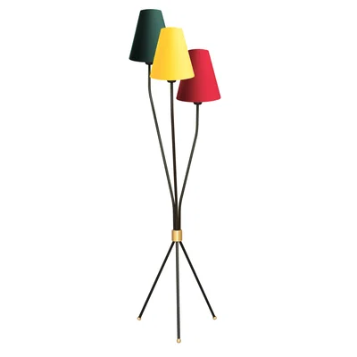 G 163 Ryholm golvlampa svart
